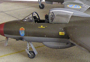 Hawker Hunter vacformad huv x 2