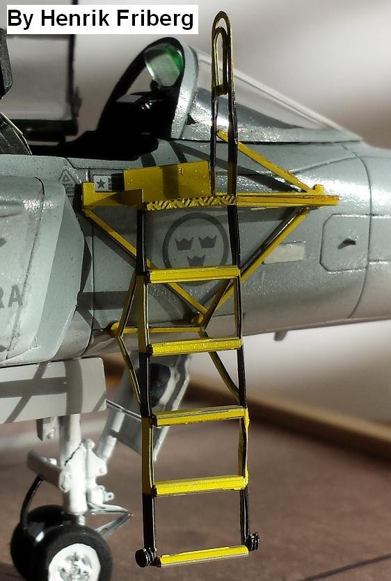 SAAB JAS39 Gripen stege MÅLAD