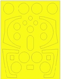 1/32 Viggen canopy mask for Jetmads
