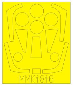 SAAB 32 Lansen paint mask (TAR)