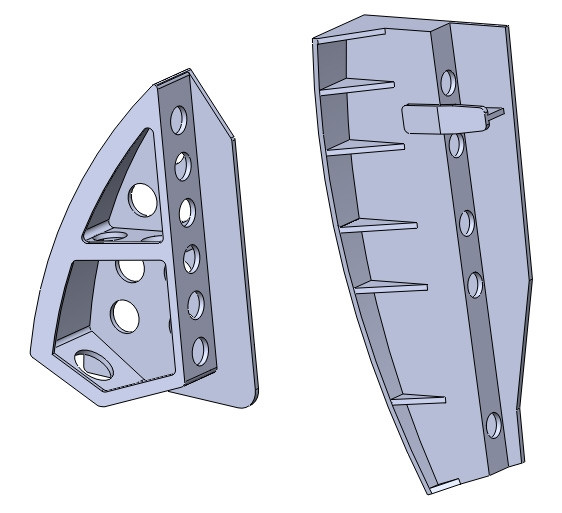 SAAB 32 Lansen luftbromsar 3D print