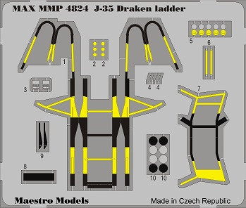 SAAB 35 Draken stege MÅLAD!
