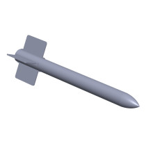1 x 10 cm raket m/47. 3D print