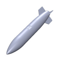 1 x 120 kg bomb m/61. 3D print