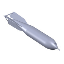 1 x 50 kg bomb m/42 m/47. 3D print