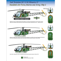 Hkp2 Alouette II, Flygvapnet, Marinen & Armèn (ex. Hobbycenter decal)
