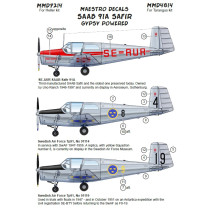 SAAB 91A Safir Gypsy-motor SE INFO