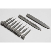 2 x lavett m/71 & 8 x 120 kg spängbomb Virgo för SAAB 37 Viggen