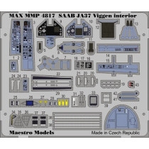 JA37 Viggen cockpit detaljset (TAR)