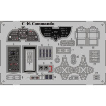 C-46 Commando detaljer COLOR ETCH