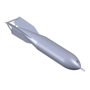 1 x 50 kg bomb m/42 m/47. 3D print