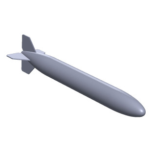 1 x 80 kg lysbomb m/60 m/71. 3D print