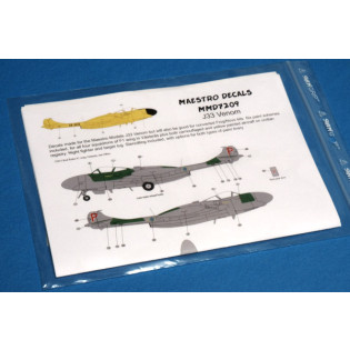 J33 Venom Swedish Airforce dekaler SEE INFO!!!