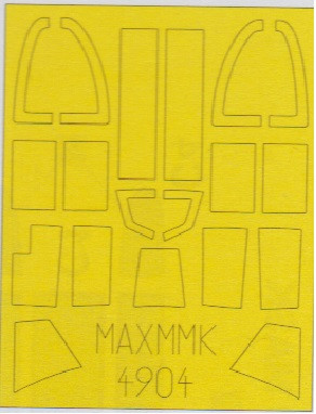 SAAB 21 canopy paint mask (PILREP)