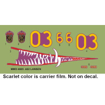 SAAB A32A Lansen Sharkmouth decals