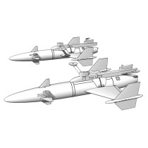 2 × Rb04C/D missile w.  SAAB A32 Lansen launchers