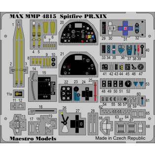 S31 Spitfire PR Mk.XIX detail set colour